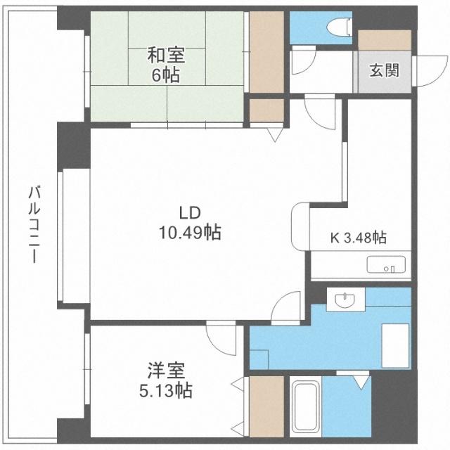 ソレイユ発寒（407） 間取り図画像