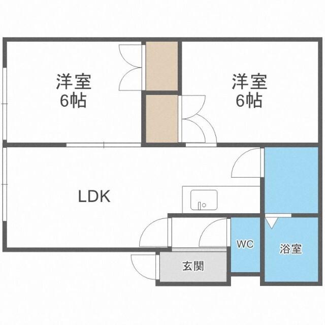 クローバーホーム宮の沢（201） 間取り図画像