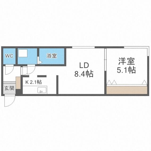 アクシズ１７１（302） 間取り図画像