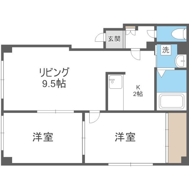 グリーンハイツマコ（101） 間取り図画像