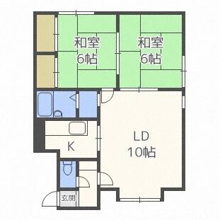 コーポみとり（202） 間取り図画像