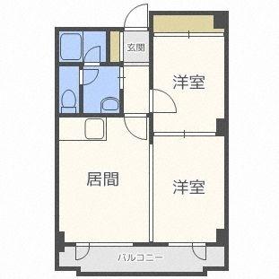 コージーホームズ６５（206） 間取り図画像