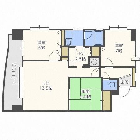 エクシード３５（502） 間取り図画像