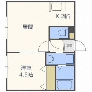 サンステージ宮の沢１−２（405） 間取り図画像