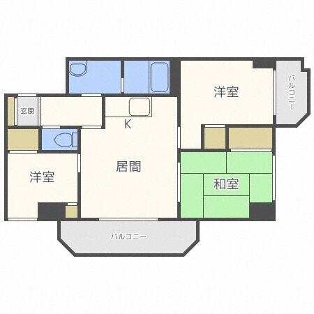 エクセレント１５（405） 間取り図画像