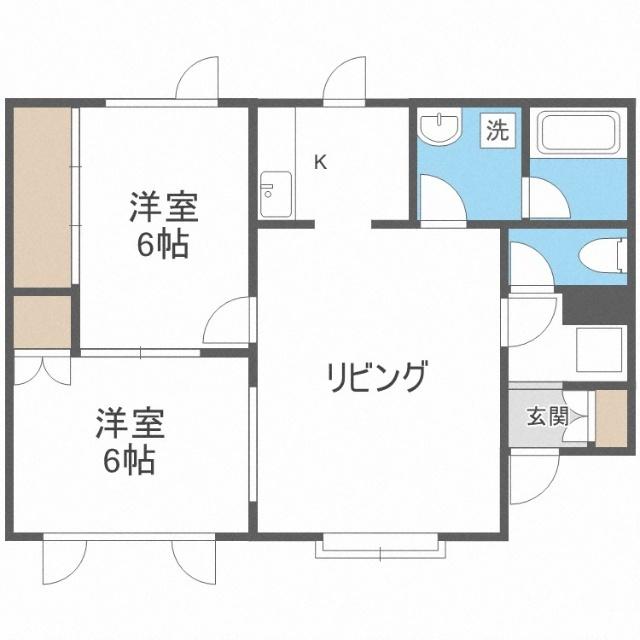 オリーブ３４（101） 間取り図画像