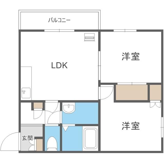 エルクレスト（401） 間取り図画像