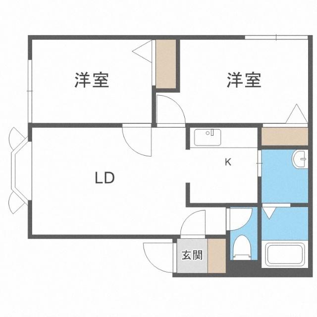 オリエンス１１Ｂ（102） 間取り図画像