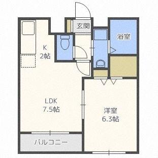 スカイハウス（102） 間取り図画像