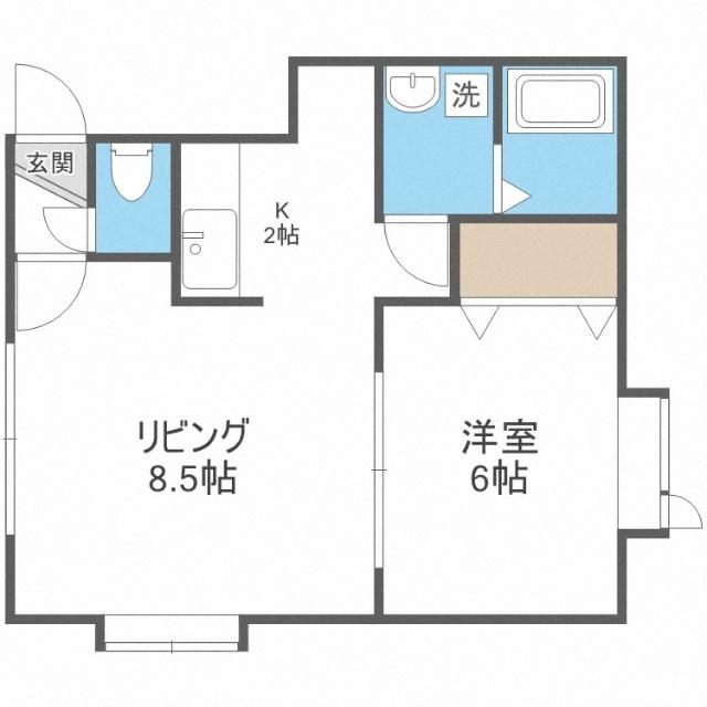 カーサ東武（201） 間取り図画像