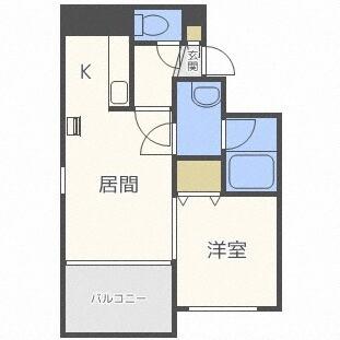 カハラコートセカンド（403） 間取り図画像