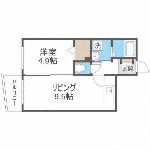 ディスティニー（406） 間取り図画像