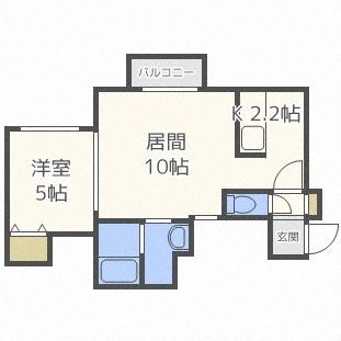 ノースポイント発寒（105） 間取り図画像