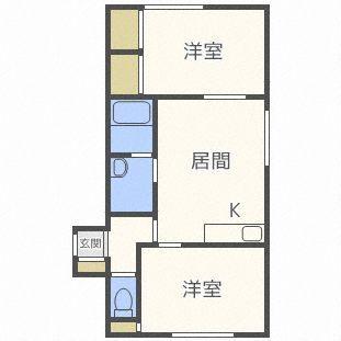 ノースランド発寒中央（401） 間取り図画像