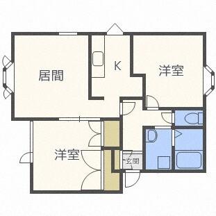 ハイツリヨ発寒（203） 間取り図画像