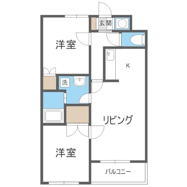 グリシーヌ４１（303） 間取り図画像