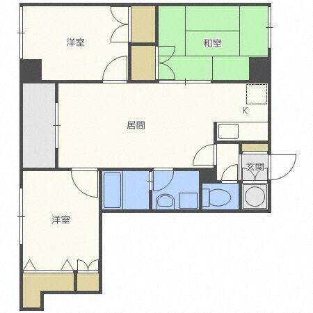 グリシーヌ４１（206） 間取り図画像