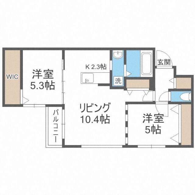 ビッグレジデンス山の手（402） 間取り図画像