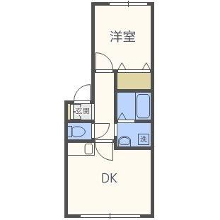パレシオ発寒４（101） 間取り図画像
