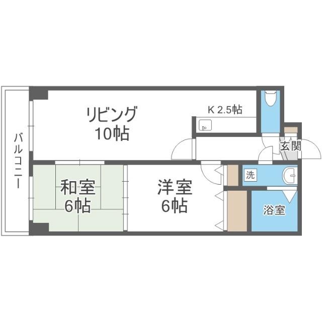 コスモ本町（502） 間取り図画像