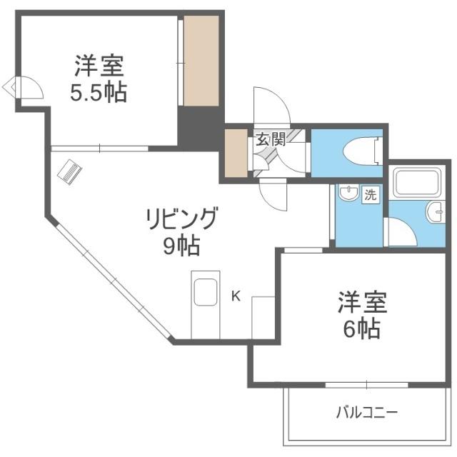 ファンシー西町（202） 間取り図画像