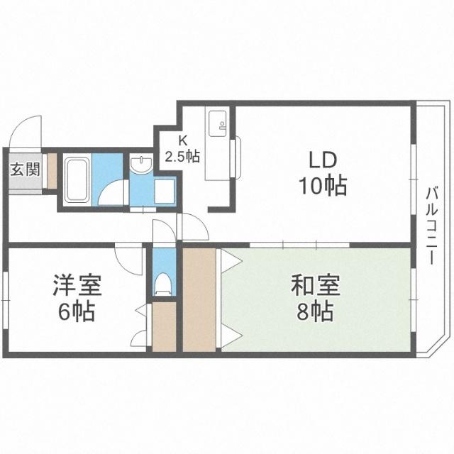 コスモＢ棟（403） 間取り図画像