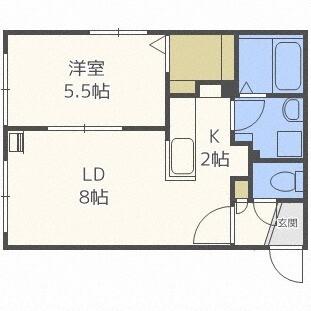 フィオリトゥラハッサム（401） 間取り図画像