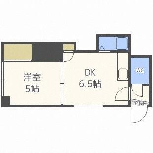 ケンタク北１６条ビル（408） 間取り図画像