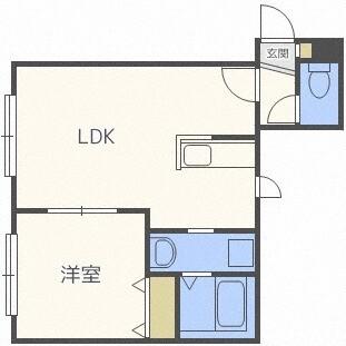 ピースハーモニーウエストⅢ（206） 間取り図画像
