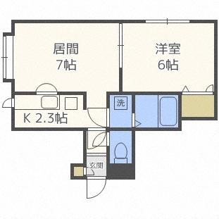 フォレスト西町（202） 間取り図画像