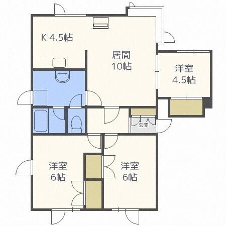 コーポＮ３９３（201） 間取り図画像