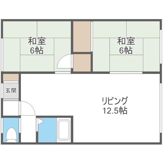 コーポ髙杉（101） 間取り図画像