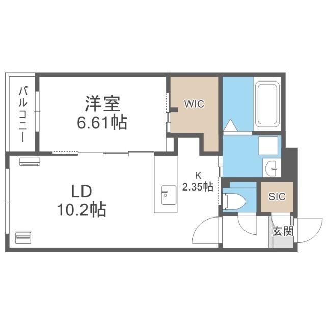 フォレスタ琴似（201） 間取り図画像