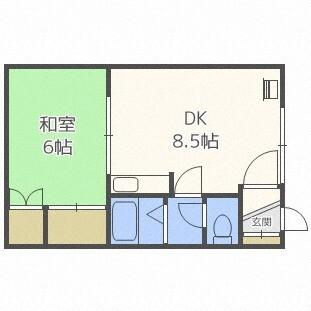コーポアベニュー（202） 間取り図画像