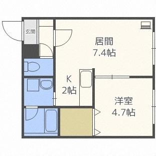 ブランノワール琴似ＳＴ（406） 間取り図画像