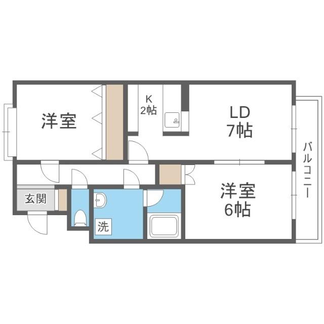 サンレーブ３２（402） 間取り図画像