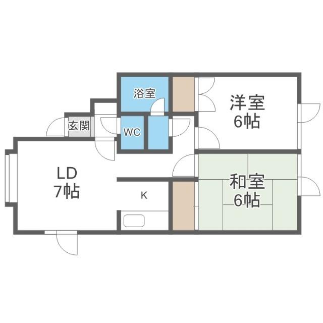 シティコートＮ３１（201） 間取り図画像