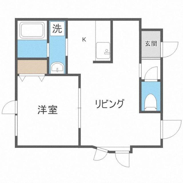 ペイサージュ西町（201） 間取り図画像