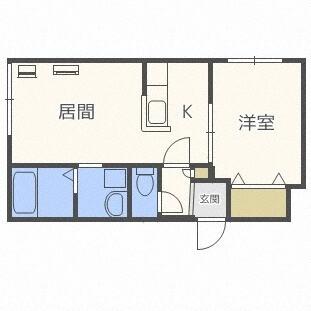 シリウス環状通東（202） 間取り図画像