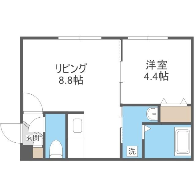 セルマ北元町（401） 間取り図画像