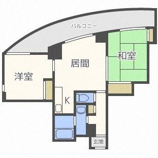 ライオンズステーションプラザ琴似（701） 間取り図画像