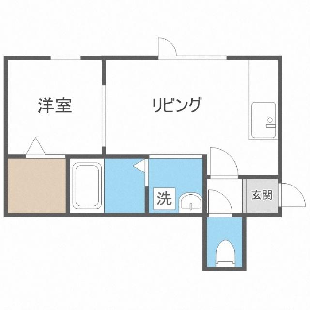 ネージュ元町ＩＩ（205） 間取り図画像