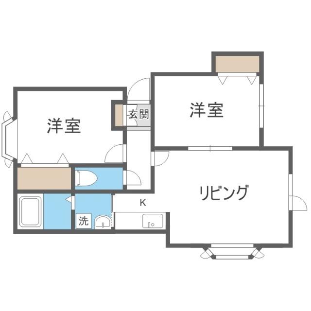 モデュロール山の手（202） 間取り図画像