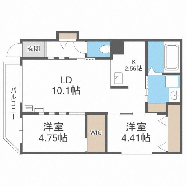 ラピスブラオ八軒（502） 間取り図画像
