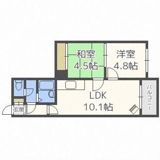 ラ・ルーチェ発寒（403） 間取り図画像