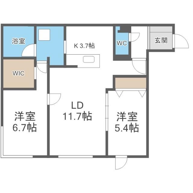 ラフィナート発寒中央（311） 間取り図画像