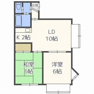 ラポール八軒（201） 間取り図画像