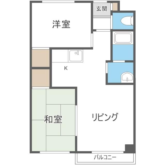 パールハイム栄町（301） 間取り図画像