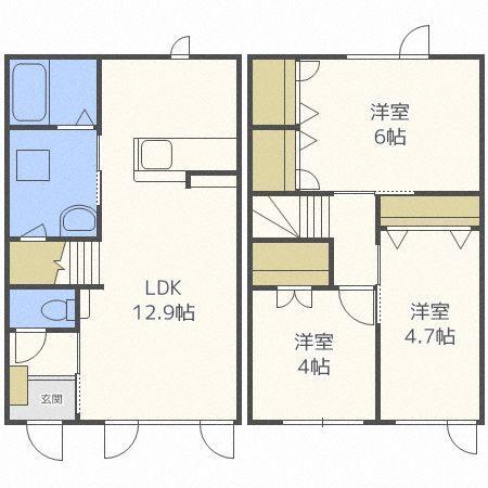 ラ・フレーズ（102） 間取り図画像