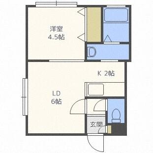 パークリュクスＮ１８　ロイヤルヴィラ（201） 間取り図画像